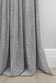 Willow Field, Stone Grey - Made to Measure Curtains